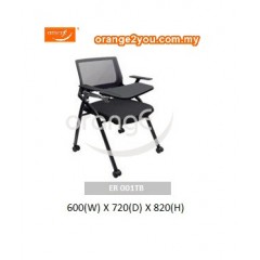 ER 001TB - Kerusi Lipat Mesh Roda | Foldable Training Flip Top Chair with Castor